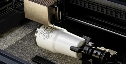 Laser engraving-Stainless Steel Water Bottle Logo Printing